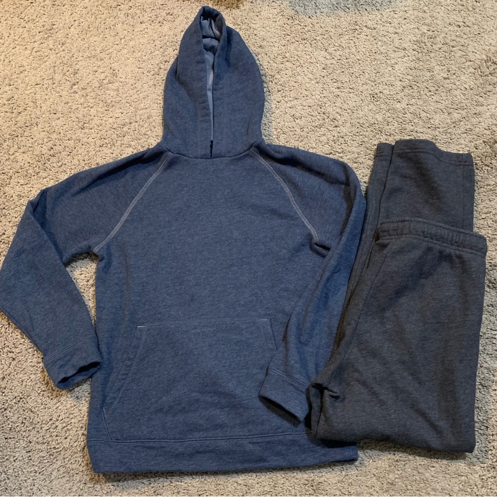 Boy’s Tek Gear 2 Piece Set Sweatshirt Sweatpants Large 14/16